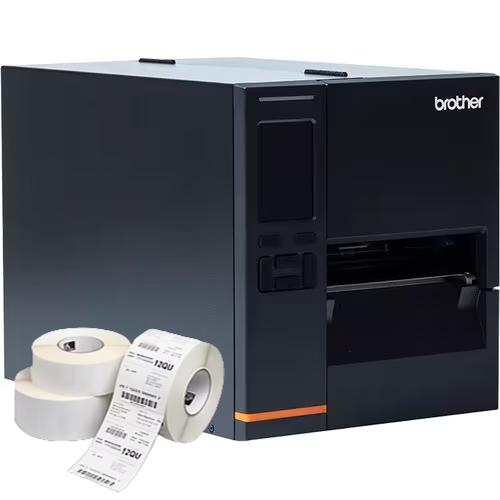 Combo Imprimante BROTHER TJ-4021TN et 4 Rouleaux d'étiquettes 100x150 mm Z-Perform 3006306-T 