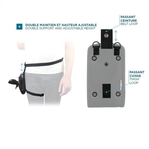 [031010] REFUGE Holster HHD GUN - Front pocket accessories - Stylus holder - Belt Strap - Delivered with basic belt.