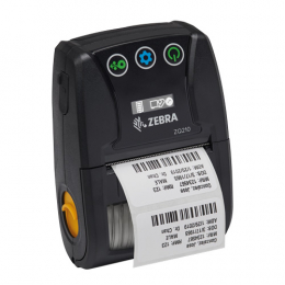 [ZQ21-A0E12KE-00] Zebra ZQ210, 8 pts/mm (203 dpi), sans dorsal, CPCL, USB, BT (iOS), noir